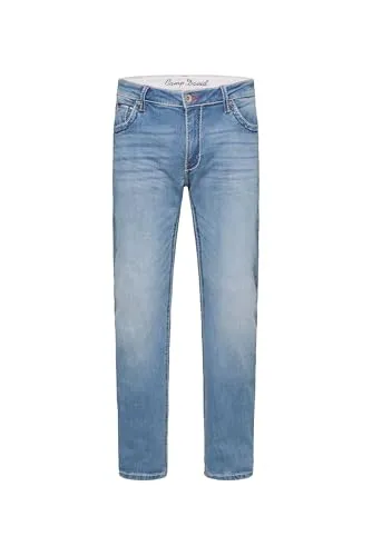 Camp David Damen Jeans CO:NO Comfort Fit Light Blue Used 34 30 - Bequeme Damen Jeans mit praktischen Details. Die niedrige Leibhöhe vorne und die großzügige Oberschenkelweite bieten optimalen Tragekomfort. Ideal für jeden Anlass.
