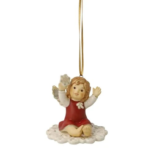 Goebel Dekofigur Engel Mein erster Tag als Schutzengel - Wunderschöne Dekofigur für Kunstliebhaber. Der kleine Engel auf Eiskristallen symbolisiert den Beginn einer besonderen Reise und bringt Freude in jedes Zuhause.