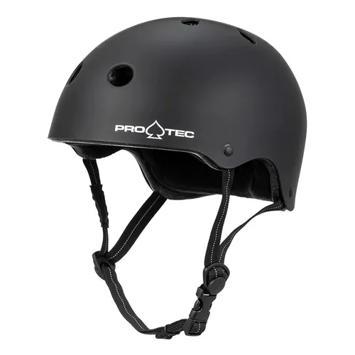 Pro-Tec Low Pro Helm - Schwarz - Stylischer Skatehelm in Schwarz für Erwachsene. Bietet optimalen Schutz beim Skateboarding und überzeugt durch seine leichte ABS-Hülle. Ideal für sportliche Aktivitäten und Freizeit.