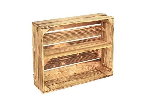 CHICCIE Holzregal Schmalhanz 50x40x15cm - Hell Geflammt - Kombinierbares Gewürzregal aus nachhaltigem Kiefernholz, ideal für eine platzsparende Aufbewahrung und einfache Umplatzierung. Setzen Sie stilvolle Akzente in Ihrer Küche!