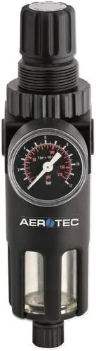 Aerotec 2010213 Druckregler 1/2" (12,5 mm) - Druckregler für Kompressoren, sorgt für präzise Druckanpassung und optimale Leistung in Druckluftanwendungen.