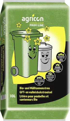 Agricon Biotonnen und Mülltonnenstreu mit Citronelladuft 10 L  Zubehör