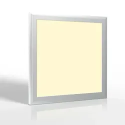 LED Panel 30x30cm 18W warmweiß - Deckenbeleuchtung mit silbernem Rahmen - Moderne Deckenbeleuchtung für Innenräume, energieeffizient mit warmweißem Licht (3000K) und 3 Jahren Garantie. Ideal für Wohnzimmer, Büros und mehr.