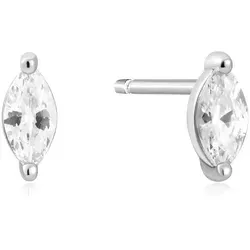 ANIA HAIE - STUD EARRINGS - Marquise Solitaire - silver