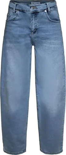Blue Effect Mädchen Baggy Balloon Jeans Slim Fit - Größe 152, medium Blue - Bequeme Denim-Jeans mit Elasthan für optimalen Komfort. Der anpassbare Gummizug sorgt für perfekten Sitz. Modischer Look mit schmal zulaufenden Beinen, ideal für aktive Mädchen.