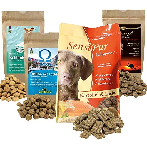 Trockenfutter Testpaket ausgewachsene Hunde 4 Sorten von besten Hundefutter