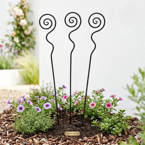 Gartenstecker Spirale mittel 3er Set - Kreative Gartendekoration - Verzieren Sie Ihren Garten mit diesem 3er Set farbenfrohen Spiralen. Ideal für kreative Akzente in Blumenbeeten oder Pflanzkübeln. Robuste Verarbeitung für langanhaltende Freude.