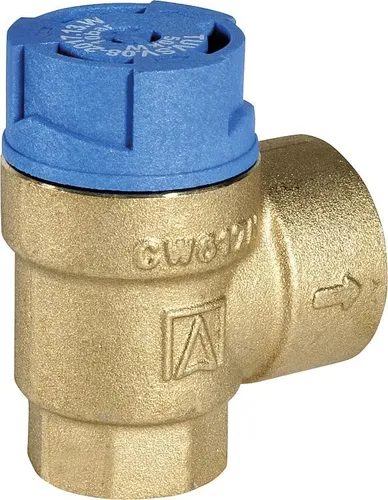 Resideo Sicherheitsventil SM150, 8 Bar, R 1/2", Messing - Hochwertiges Sicherheitsventil für geschlossene Wassererwärmer. Robuste Messingkonstruktion, ideal für den zuverlässigen Einsatz mit Trinkwasser bis 95 °C.