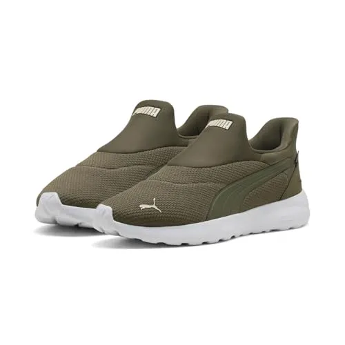 PUMA Unisex Softride Cosmic Sliptech Sneaker, Loden Green - Herren-Sneaker mit innovativem Sliptech-Design für maximalen Komfort und Leichtigkeit, ideal für den Alltag.