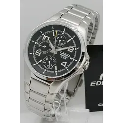 CASIO EDIFICE Quarzuhr - Elegante Herrenuhr mit silbernem Armband, ideal für stilbewusste Männer und vielseitig kombinierbar.