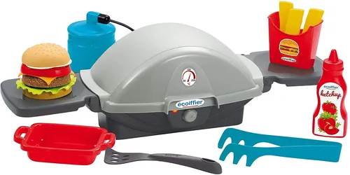 écoiffier Barbecue-Gasgrill für Kinder ab 18 Monaten - Kreativer Spielspaß mit dem Barbecue-Gasgrill aus robustem Kunststoff. Inklusive Grillrost, Zange und Spiellebensmitteln für ein authentisches Grillerlebnis. Ideal für kleine Kinderhände.