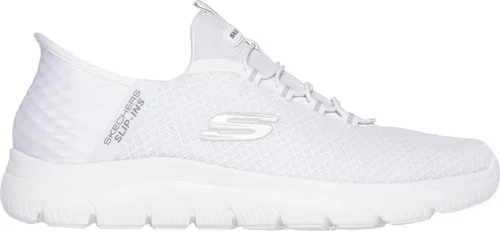 Skechers Summits High Range Herren Sneakers, Weiß, 42.5 EU - Herren-Sneaker mit innovativem Fersenkissen für sicheren Halt, luftgekühlter Memory-Schaum-Einlegesohle und 100 % veganen, maschinenwaschbaren Materialien.