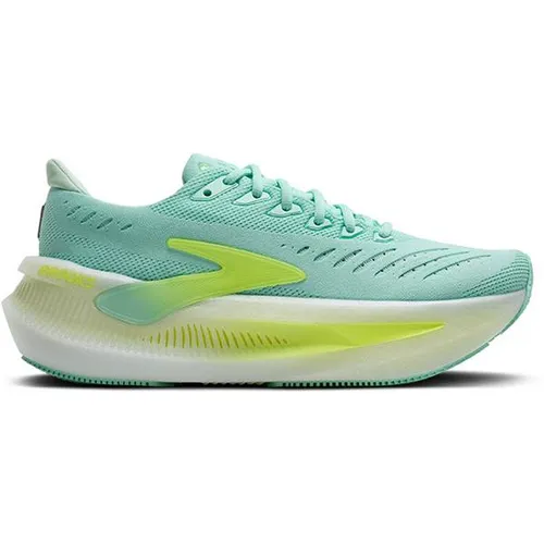 Brooks Damen Glycerin Max 2 - Laufkomfort in Grün Größe 40 - Entdecke den Brooks Glycerin Max 2: Maximaler Komfort mit DNA TUNED-Dämpfung und GlideRollTM Rocker für geschmeidige Übergänge. Ideal für lange Läufe und nachhaltige Materialien.