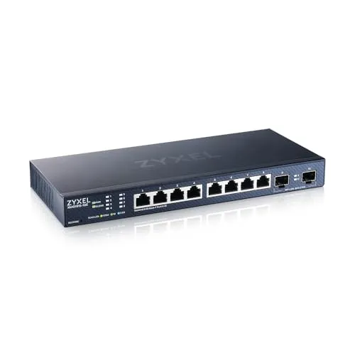Zyxel XMG1915-10E Managed L2 2.5G Ethernet Switch - Hochleistungsfähiger Switch mit 2.5G Ethernet für schnelle Netzwerkverbindungen, ideal für Unternehmen mit hohem Datenverkehr.