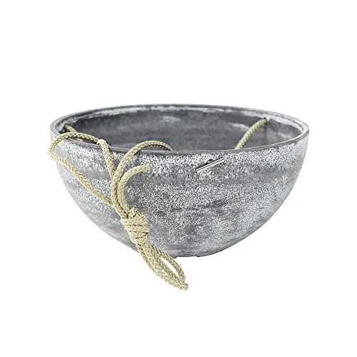 TS Blumenampel, Cera-Mix Pflanzgefäß Nova, frostbeständig und leichtgewichtig, concrete, 25x25x12 cm, 136462