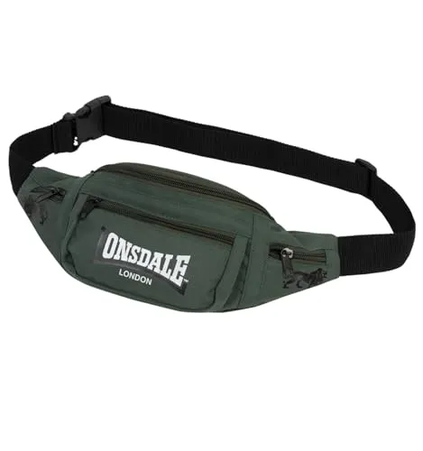 Lonsdale Unisex Hip Reisezubeh r Reiseg rtel, Olive/Black/White, Einheitsgröße EU