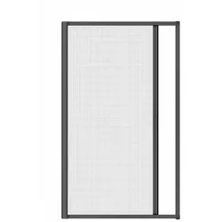 Nematek Alu Insektenschutz Rollo für Türen - Stabiler Mückenschutz mit Aluminiumrahmen - Fliegengitter für Balkontüren, stabil und witterungsbeständig, einfach zu montieren und individuell anpassbar.