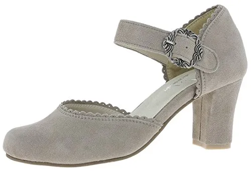 Andrea Conti Damen 3005715 Pumps, Beige Taupe 066, 41 EU - Damen-Pumps aus hochwertigem Leder mit offenem Mittelfußbereich, bieten perfekten Halt und eleganten Look für besondere Anlässe.