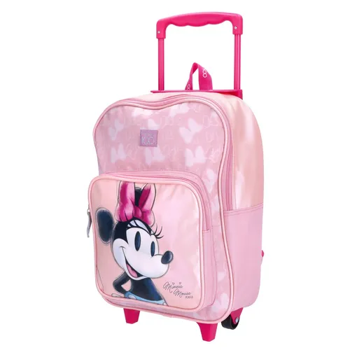 Antonio Kinder Rucksacktrolley Minnie Mouse Disney Rosa - Reisekoffer & Trolleys, leichter und praktischer Rucksacktrolley mit 2 Rollen, ideal für kleine Disney-Fans mit 19 Litern Kapazität.