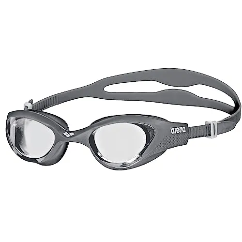 ARENA The One Unisex-Schwimmbrille für Erwachsene, Schwimmbrille mit Großen Gläsern, Anti-Beschlag und UV-Schutz, Selbstjustierender Nasensteg, Orbit-Proof-Dichtungen