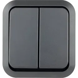 AquaStorm Serienschalter Aufputz grau - 81 x 75 x 60 mm