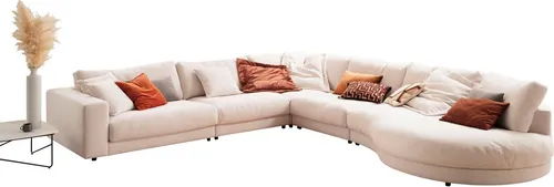 3C Candy Ecksofa Enisa II, bequem und komfortabel, Mega Familiensofa, L-Form, incl. 3 Flatterkissen, wahlweise mit Flecken-Schutz-Bezug Easy care