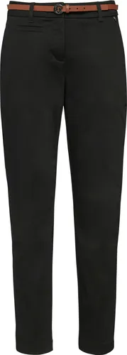 comma Chino mit Gürtel - Damen-Hosen mit Mid rise-Bundhöhe, Reißverschluss und Knopf, ideal für einen eleganten Look und perfekten Sitz dank Gürtelschlaufen.