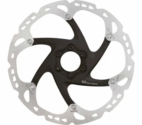 Shimano Deore XT SM-RT86 Ice-Tech Bremsscheibe 203 mm - 6-Loch - Bremsscheiben für optimale Bremsleistung, 203 mm Durchmesser, Ice-Tech Technologie für verbesserte Kühlung und längere Lebensdauer.