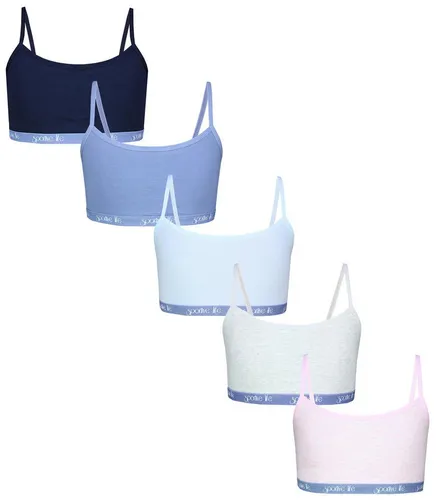 TupTam Bustier TupTam Mädchen Bustier mit Spaghettiträger 5er Pack