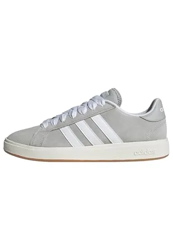 adidas Leder Sneaker GRAND COURT BASE 00s - Herren - grau - 43.33 - Sneaker aus hochwertigem Leder, Größe: 43.33, zeitloses Design in Grau, ideal für jeden Anlass und hohen Tragekomfort.