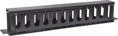 Intellinet 714679 19 Zoll Netzwerkschrank-Kabelführung 1 HE Geeignet für Schranktiefe: ab 450mm Schwarz (RAL 9005)