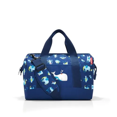 reisenthel Allrounder M Kids Reisetasche für Kinder - Reisetaschen für Kinder mit 18 l Volumen, 6 Innensteckfächern und wasserabweisendem Material. Ideal für Urlaub und Übernachtungen, mit praktischem Trolley-Anschluss.