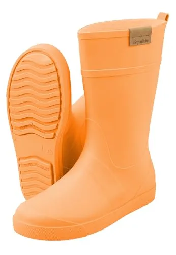 Regenliebe Damen Gummistiefel Summer Rain – Halbhoch, Gelb, Größe 41 EU - Halbhohe, wasserdichte Damen Gummistiefel in Gelb mit Sicherheits-Reflektorstreifen. Ideal für nasses Wetter, rutschfeste Sohle und verstärkter Rand für mehr Komfort und Sicherheit.