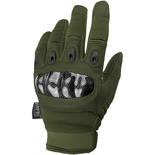 MFH Mission Handschuhe OD Grün Größe XL - Trainingshandschuhe für Outdoor-Sportarten, atmungsaktiv und schnell trocknend mit faltbaren Daumen und Zeigefinger für optimale Flexibilität und sicheren Sitz.