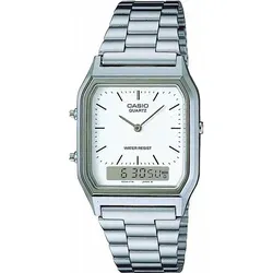 Casio AQ-230A-7DMQ Herren Uhr - Armbanduhr mit analog-digitaler Anzeige und Quarzwerk, bietet hohe Ganggenauigkeit und praktische Funktionen wie Wecker und Stoppuhr. Ideal für stilbewusste Herren.
