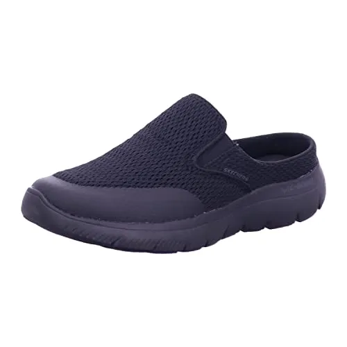 Skechers Pantoletten Vindicator - Schwarz - 47,5 - Herren-Pantoletten mit Memory Foam Decksohle für optimalen Komfort, flexible Gummisohle und waschbares Mesh-Obermaterial - perfekt für den Sommer!