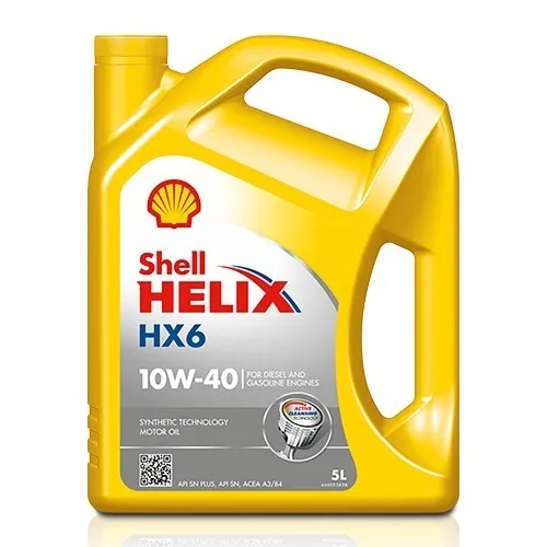 Shell Motoröl Helix HX6 10W-40 - Hochleistungsmotoröl - Motoröl, ideal für moderne Motoren, sorgt für exzellente Reinigung und Schutz unter verschiedenen Fahrbedingungen.