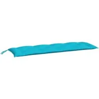 vidaXL Gartenbank-Auflage Türkis 150x50x7 cm Oxford-Gewebe 361620