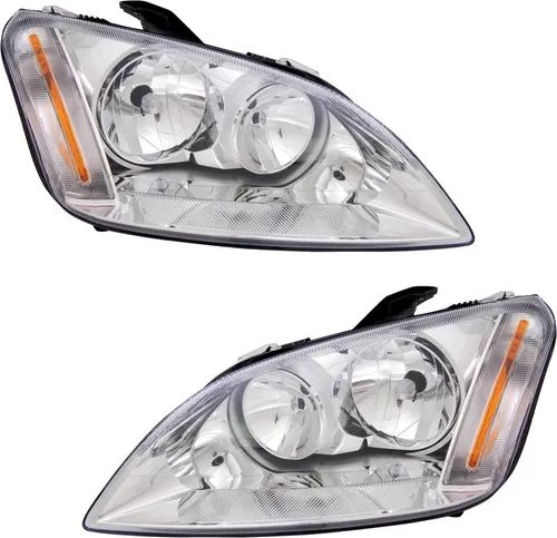 TYC Scheinwerfer Set für Ford Focus C-Max (2003-2007) - Frontscheinwerfer Set, 2-teilig für Fahrer- und Beifahrerseite, mit E-Prüfzeichen, für optimale Sicht und Sicherheit beim Fahren.