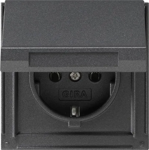 Gira Steckdose SCHUKO 045467 KD TX_44 anthrazit, 250 V - Schutzkontaktsteckdose in anthrazit, langlebig und ideal für höchste Qualitätsansprüche in Ihrem Zuhause.