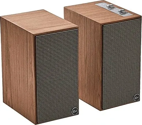 KLIPSCH THE FIVES WALNUT (PAREJA) - Aktiv-Lautsprecherboxen mit Verstärker, genießen Sie kraftvollen Sound und elegantes Design für Ihr Zuhause.