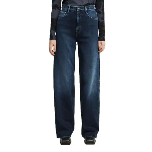 G-Star Damen Deck 2.0 High Loose Jeans, Worn In Polar Circle, 27W / 30L EU - Stylische High Loose Jeans mit Reißverschluss und mehreren praktischen Taschen. Aus innovativem lederartigem Papiergewebe für besonderen Tragekomfort und einen einzigartigen Look.