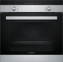 HB113FBS1 - 66 l Edelstahl Backofen, präzise Temperaturregelung von 50 °C bis 270 °C, ideal für vielseitiges Kochen und Backen