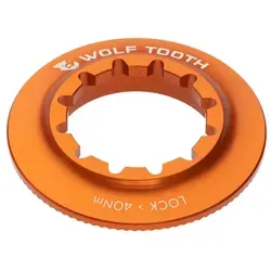 Wolf Tooth Centerlock Rotor Lockring - Interne Spline Orange - Radnaben, aus leichtem 7075-T6 Aluminium, ideal für präzise Fahrradwartung und hohe Stabilität bei jedem Einsatz.