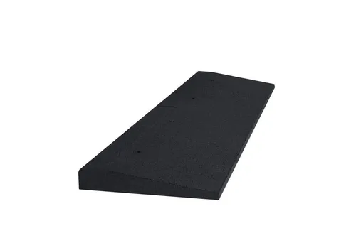 Universal Rampe 60mm hoch - Bordsteinrampe 1000 x 250 x 60 mm schwarz - Robuste Rampe aus Recycling Gummigranulat, ideal für Innen- und Außenbereiche. Sie erleichtert die Überwindung von Türschwellen, Stufen und Bordsteinen. Leicht handhabbar, rutschfest und witterungsbeständig.