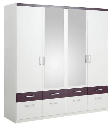 priess Kleiderschrank - Eleganter Stauraum - Kleiderschränke mit edler Optik und pflegeleichten Kunststoff-Oberflächen, ideal für jedes Schlafzimmer. Optional mit Spiegeltüren für eine optische Vergrößerung.