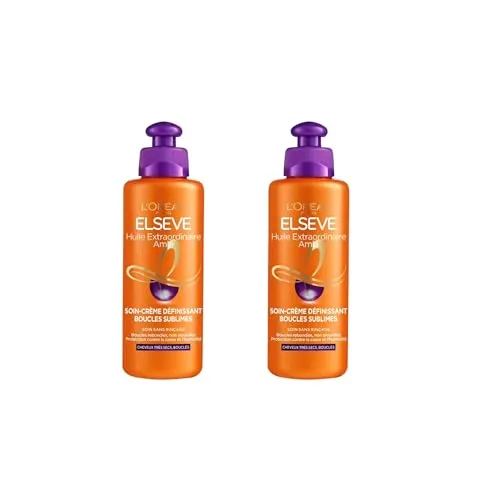 L'Oréal Paris Elseve Huile Extraordinaire Soin-Crème Définissant Cheveux Bouclés 200 ml