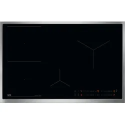 AEG Induktionskochfeld 80cm – Flex-Zonen und Powerfunktion - Induktionskochfeld mit Bridge-Funktion für großes Kochgeschirr, PowerBoost für sofortige Hitze und Hob²Hood für automatisierte Dunstabzugsteuerung.