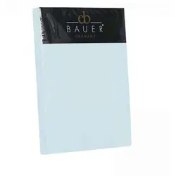 Curt Bauer Mako-Satin Spannbetttuch 140x200cm azur - Hochwertiges Spannbetttuch aus Mako-Satin von Curt Bauer, gefertigt aus 100% mercerisierter Baumwolle. Pflegeleicht, bügelleicht und ideal für Matratzen bis 20cm Höhe. Perfekte Farbkoordination mit Curt Bauer Bettwäsche.
