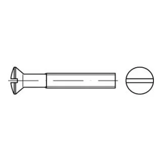 Linsensenkschraube DIN 964 M6 x 8mm Messing - Hochwertige DIN 964 Linsensenkschraube aus Messing, ideal für präzise Anwendungen in der Eisenwarenbranche, mit Schlitzantrieb und metrischem Gewinde.